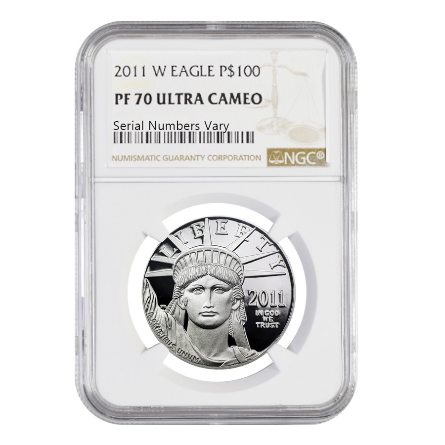 2011 W 1 oz $100 Platinum American Eagle Proof Coin NGC PF 70