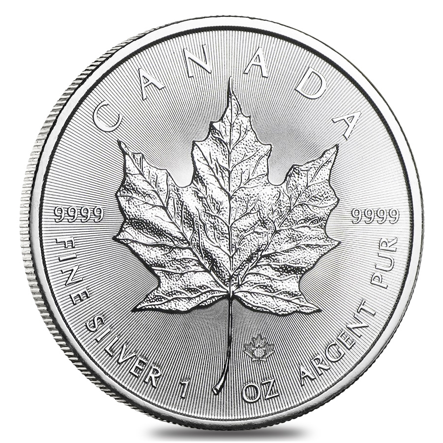 2018 1 oz Silver Canadian Maple Leaf .9999 Fine $5 Coin BU