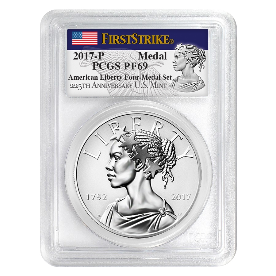 2017 P 1 oz American Liberty Reverse Proof Silver Medal PCGS PF 69 FS - 225th Anniversary
