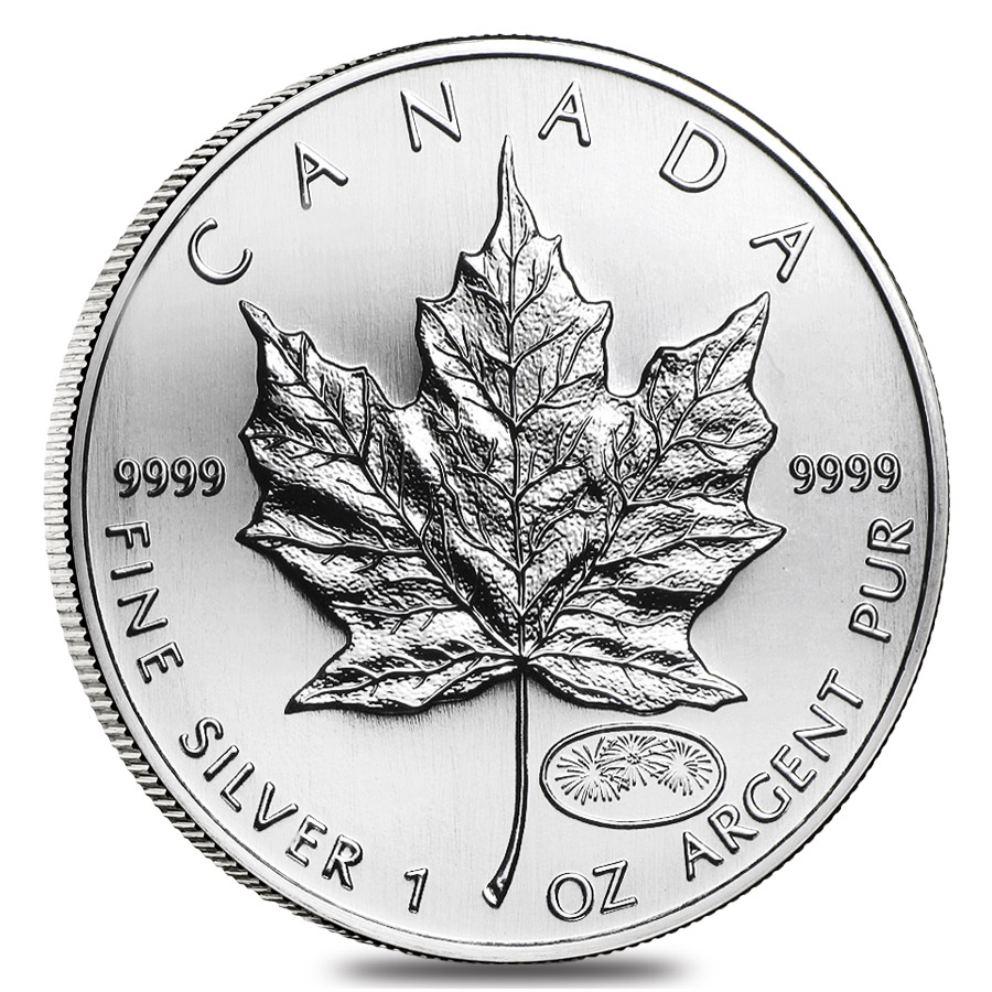 1999/2000 1 oz Silver Canadian Maple Leaf Millennium Privy .9999 Fine $5 Coin BU (Sealed)