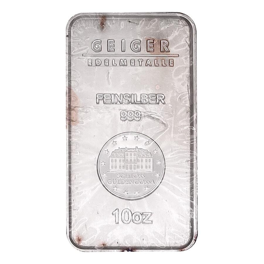 10 oz Geiger Security Line Silver Bar | Bullion Exchanges