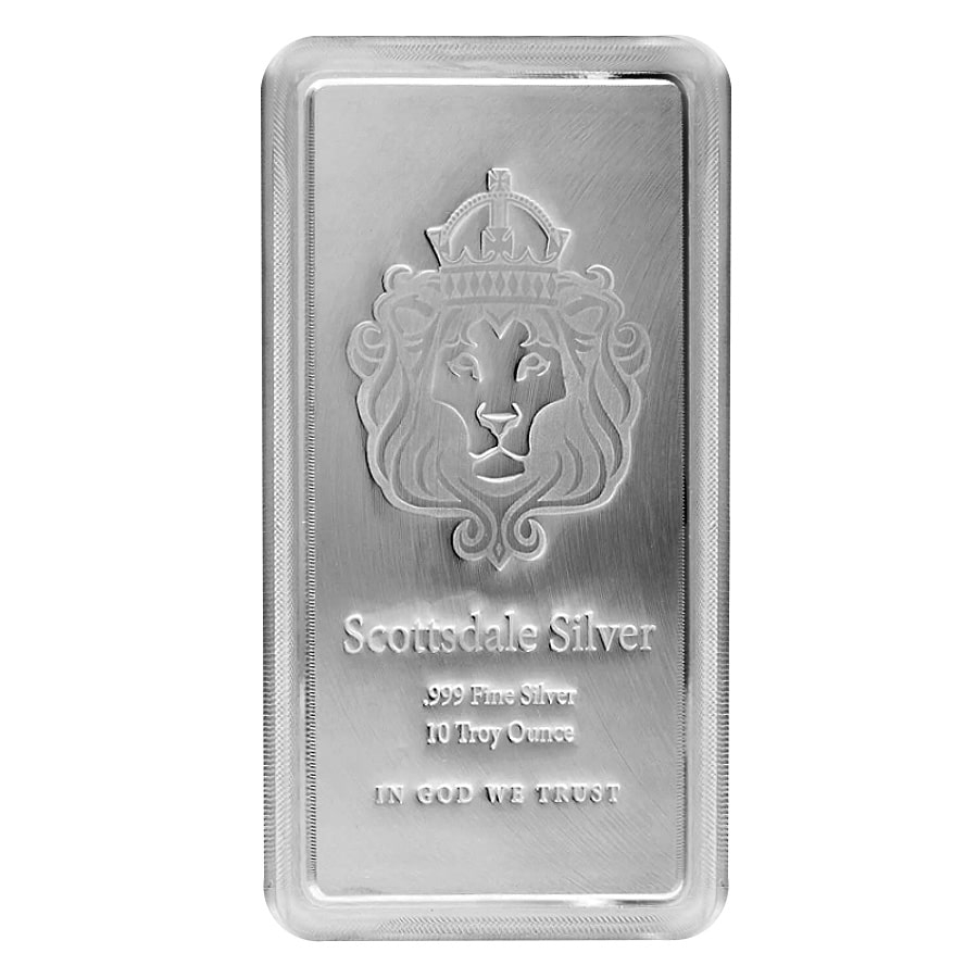 10 oz Stacker Scottsdale Silver Bar .999 Fine