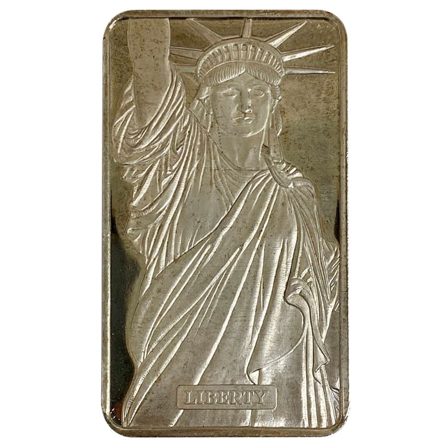 1 Oz .999 Fine Silver Bar – USA Lady Liberty Design – Uncertified