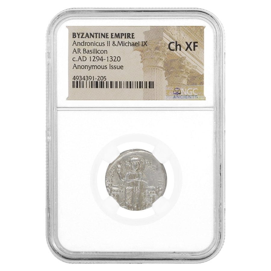1294-1320 AD Byzantine Silver NGC Ch XF | Bullion Exchanges