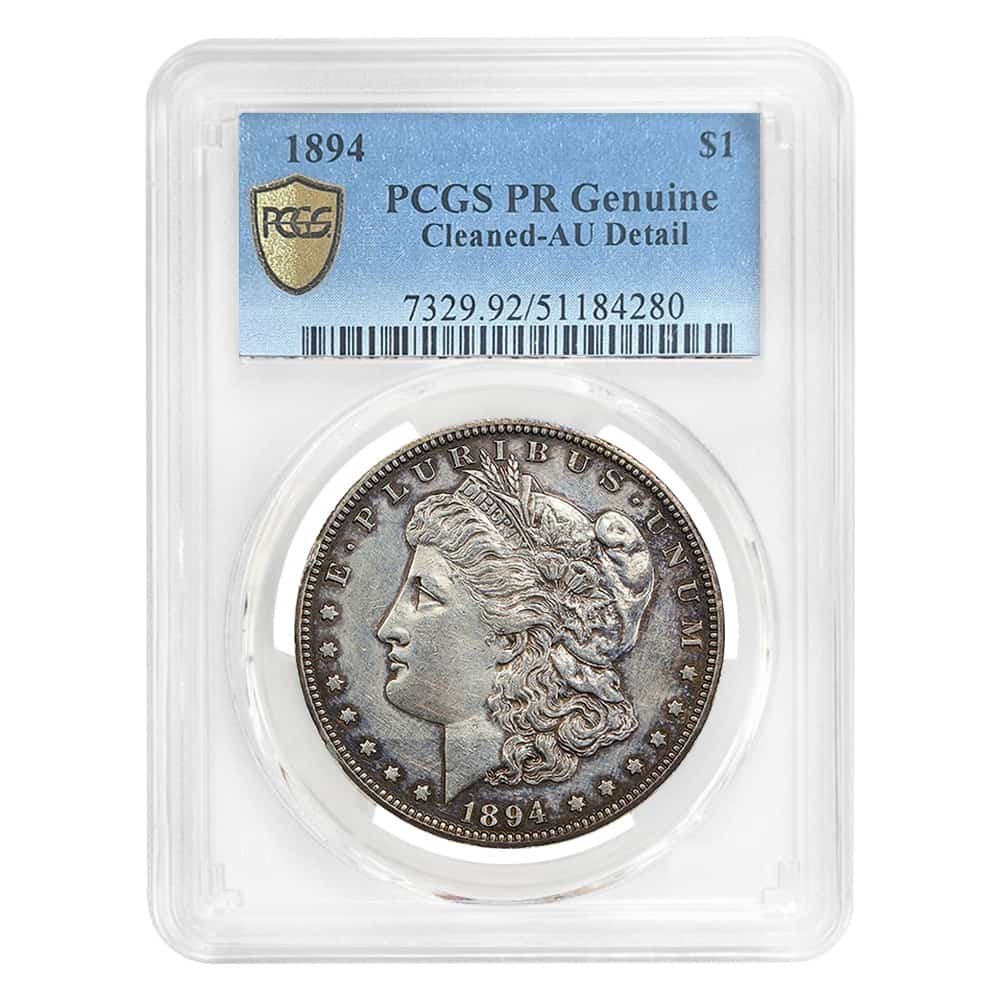 1894 Morgan Silver Dollar $1 PCGS Proof PR AU Detail