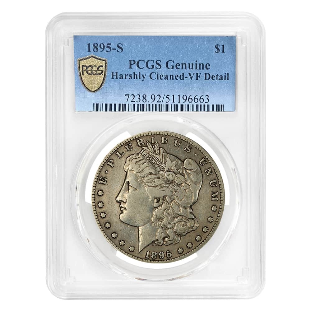1895-S Morgan Silver Dollar $1 PCGS VF Detail