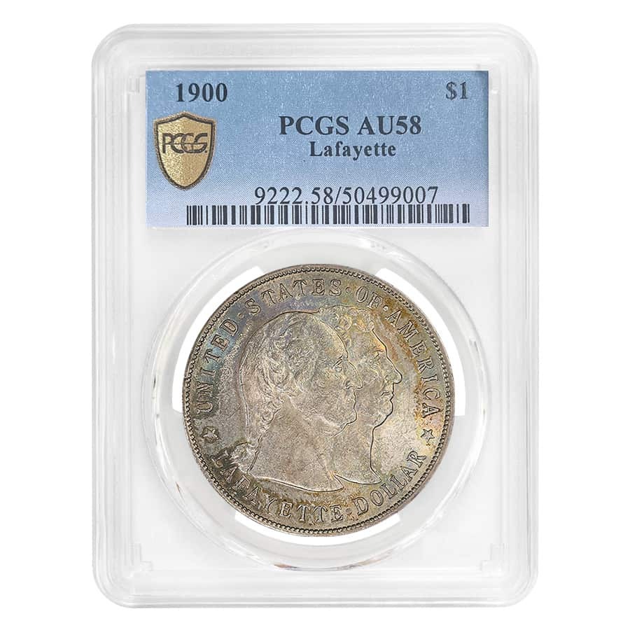 1900 Lafayette Silver Dollar $1 PCGS AU 58
