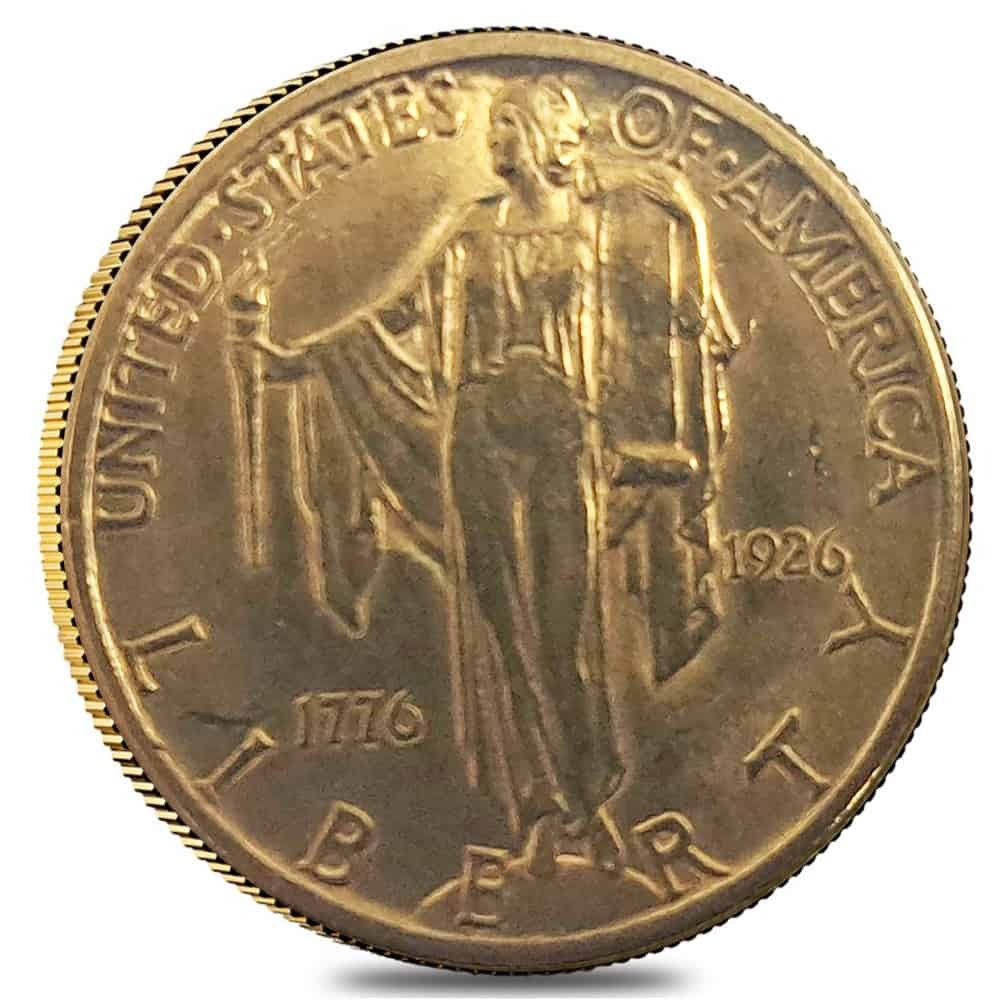 1926 $2.5 American Sesquicentennial Comm. Gold Coin Cleaned