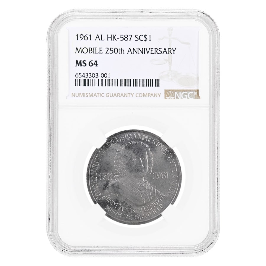 1961 Mobile Alabama Silver Called Dollar NGC MS 64