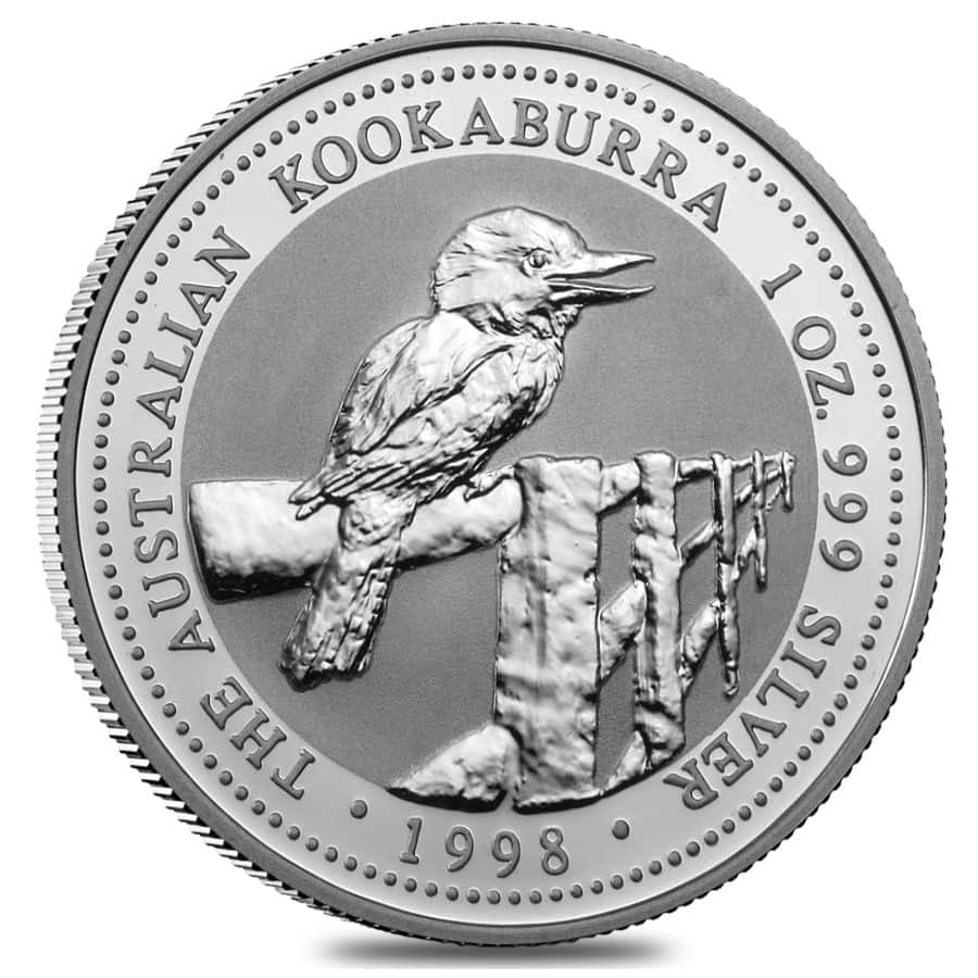 1998 1 oz Silver Australian Kookaburra Perth Mint .999 Fine BU
