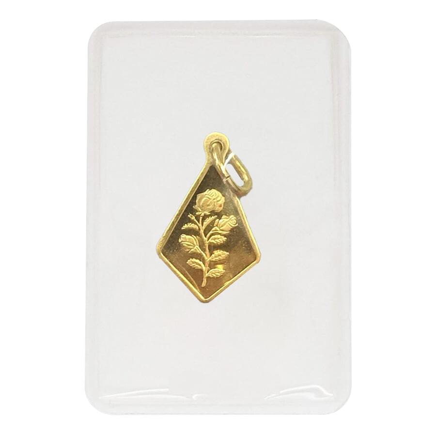 Gold pamp pendant top