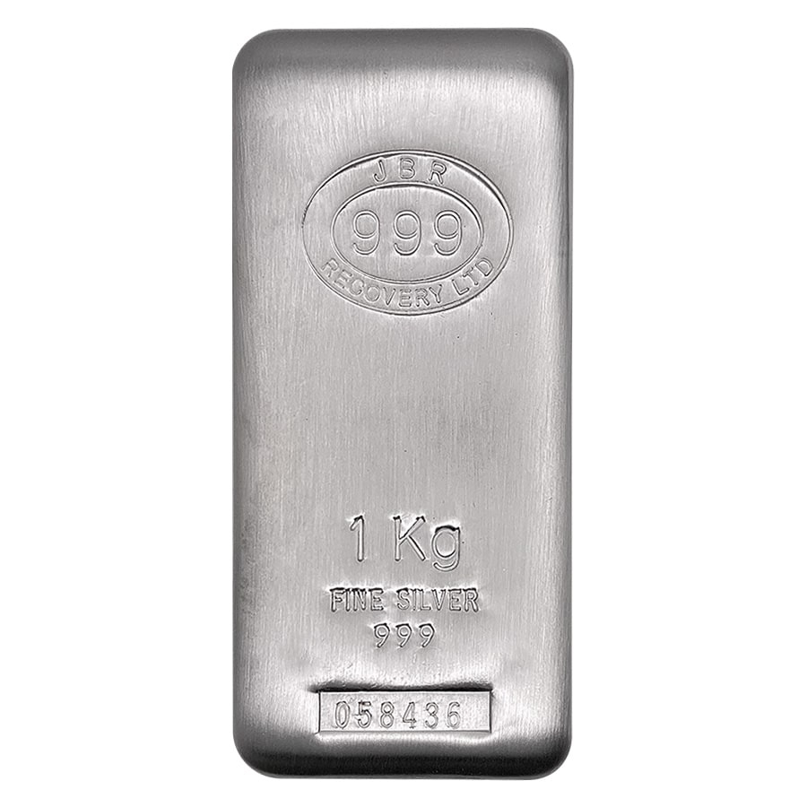 1 Kilo JBR Silver Bar .999 Fine