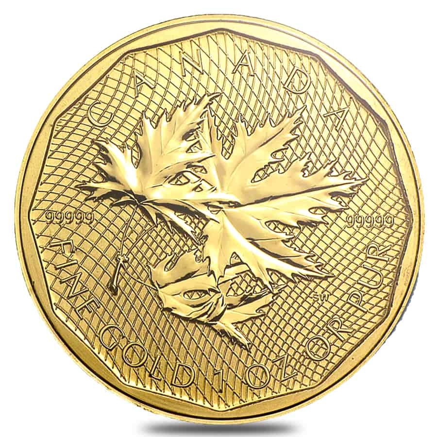 1 oz Canadian Gold Maple Leaf $200 Coin .99999 Fine BU