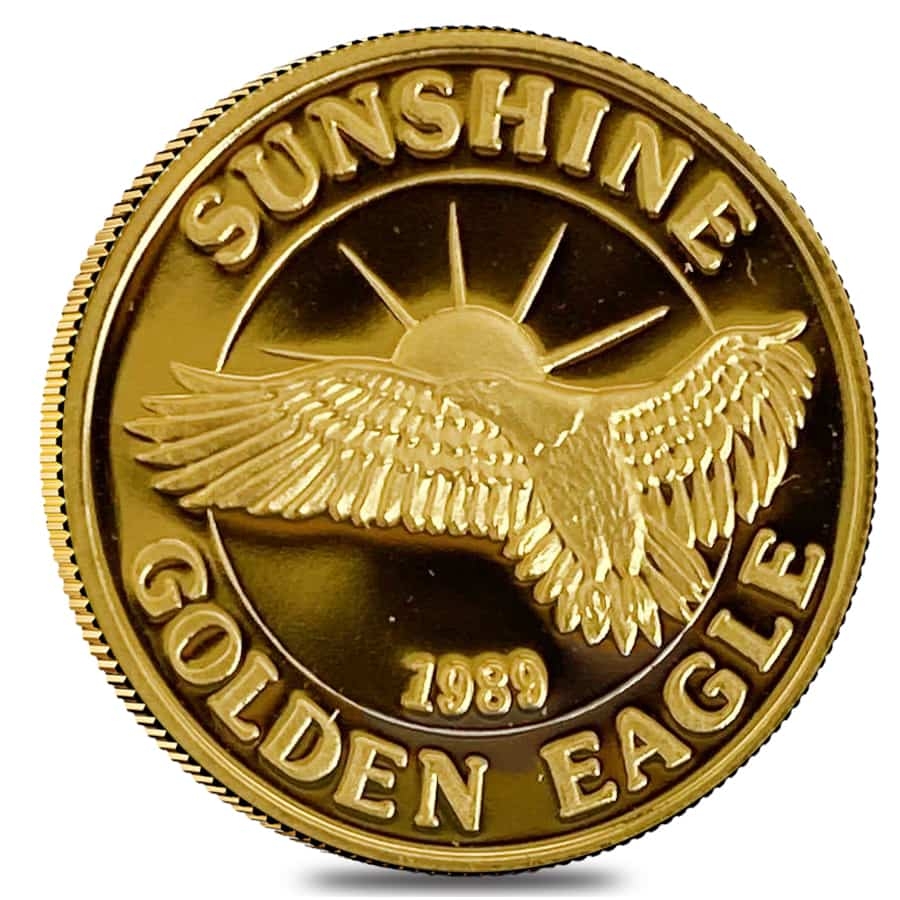 1 oz Gold Round Sunshine Mining Golden Eagle | Bullion Exchanges