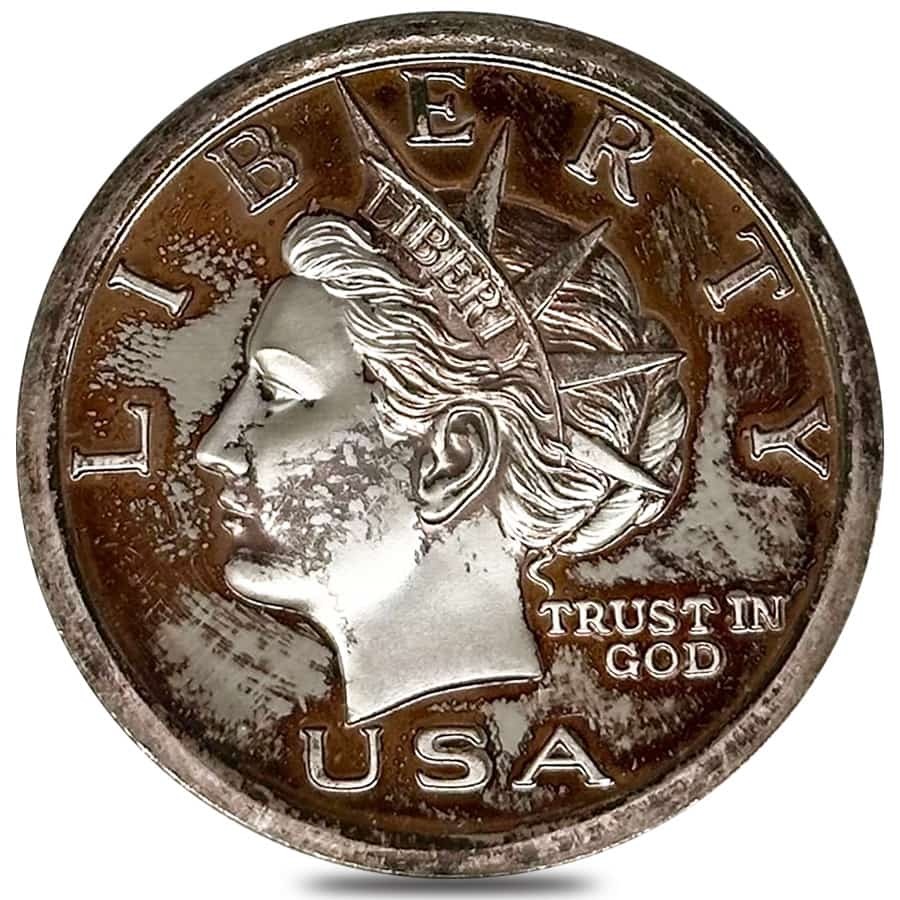2003 1 oz NORFED Liberty Type III Deep Strike Silver Round .999 Fine