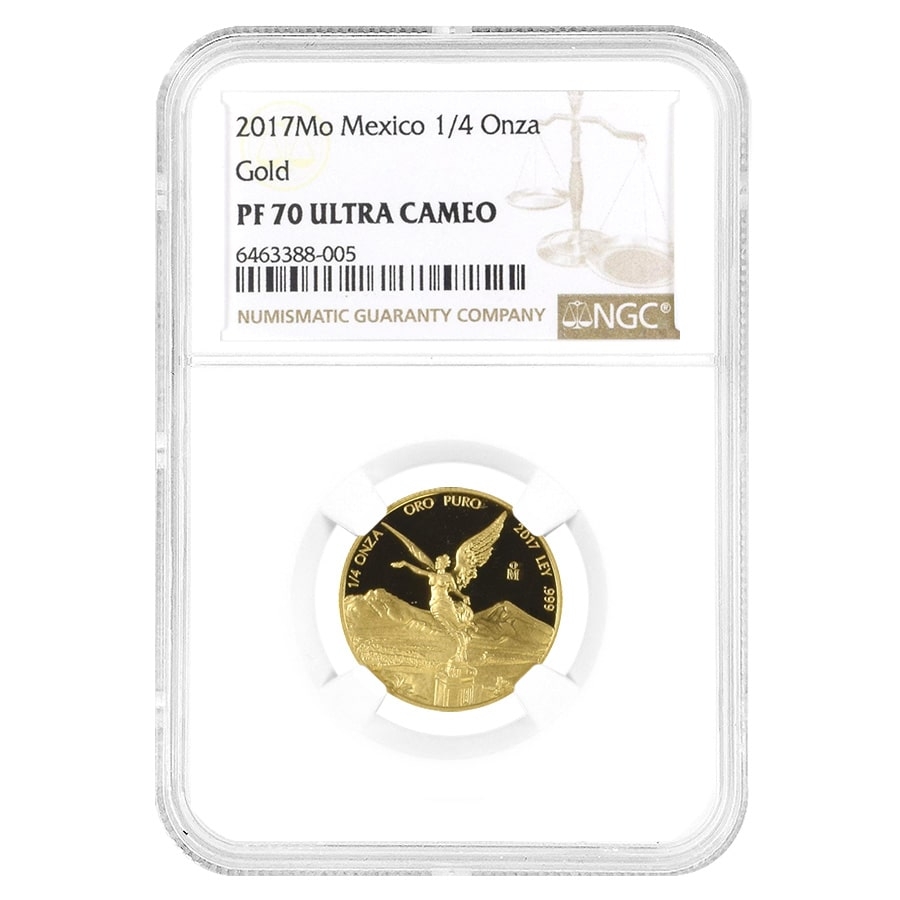 2017 1/4 oz Mexican Gold Libertad NGC PF 70 | Bullion Exchanges