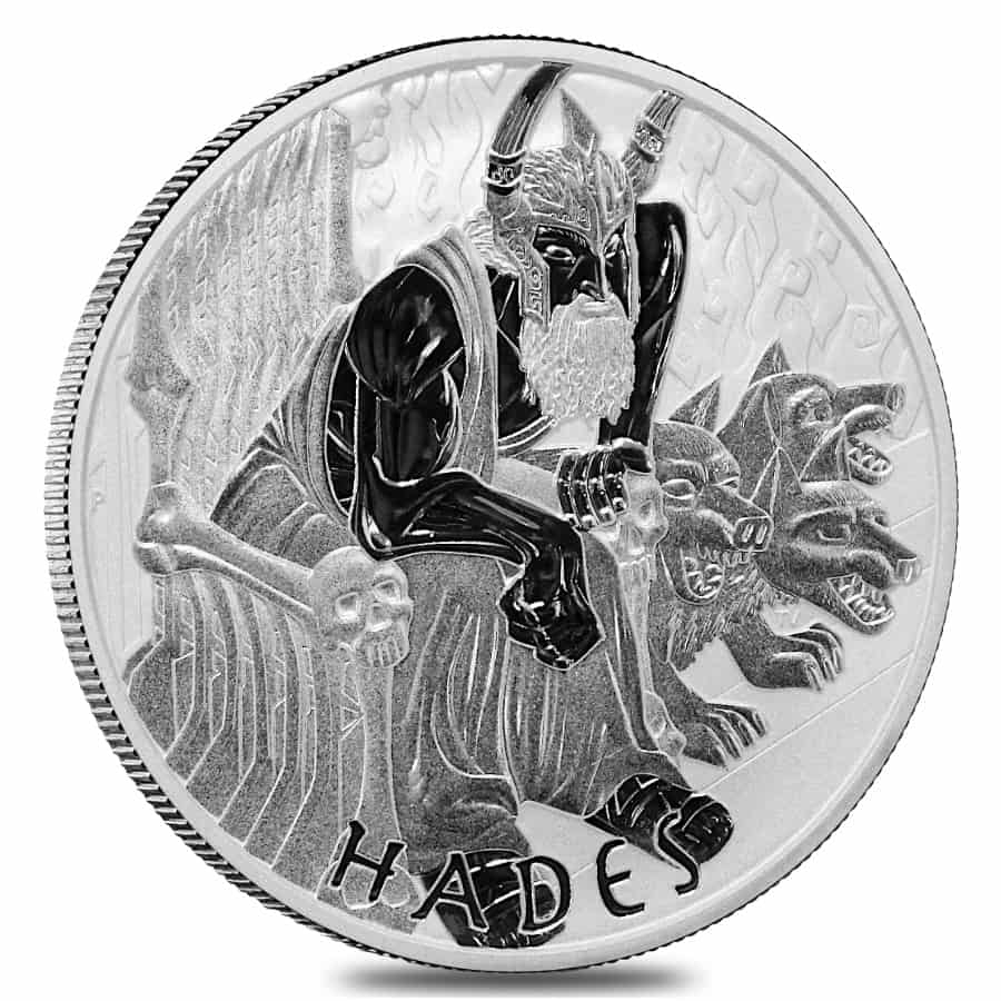 2021 1 oz Hades Gods of Olympus Silver Coin | Bullion Exchanges