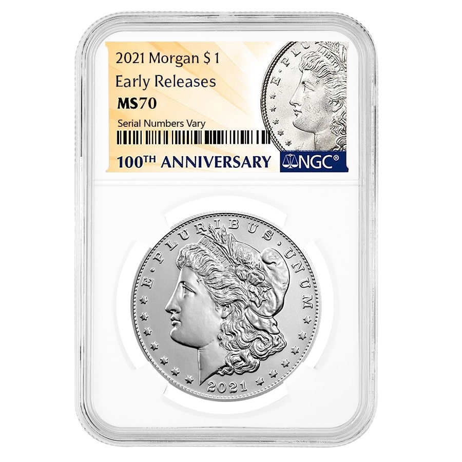 2021 Morgan Silver Dollar Centennial NGC MS 70 ER (Morgan Label)