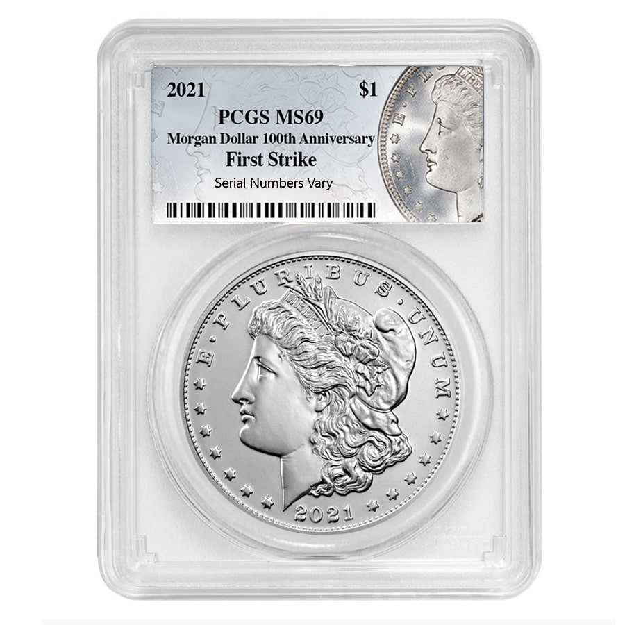 2021 Morgan Silver Dollar Centennial PCGS MS 69 FS (Morgan Label)