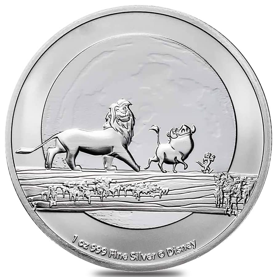 2021 Niue 1 oz Disney Lion King Hakuna Matata Silver Coin BU