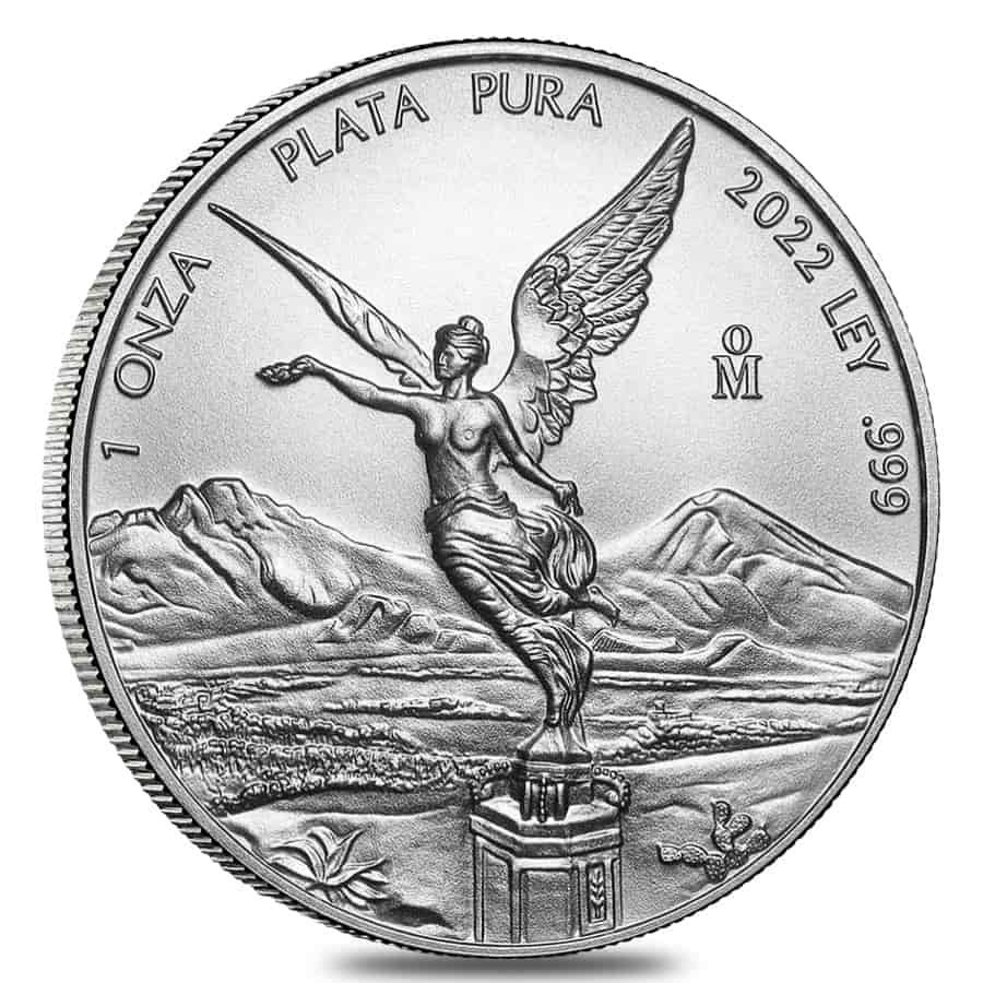 2022 1 oz Mexican Silver Libertad Coin .999 Fine BU