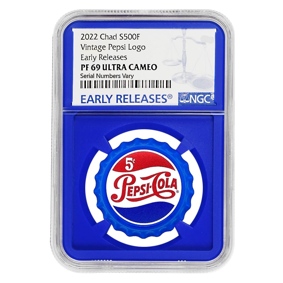 2022 Pepsi Retro Cap Silver NGC PF 69 Blue | Bullion Exchanges