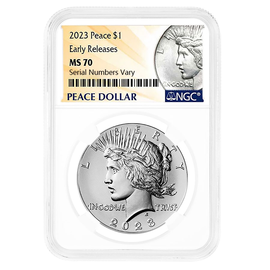 2023 Peace Silver Dollar NGC MS 70 ER (Peace Label) 2023 Peace Silver Dollar NGC MS 70 ER (Peace Label)
