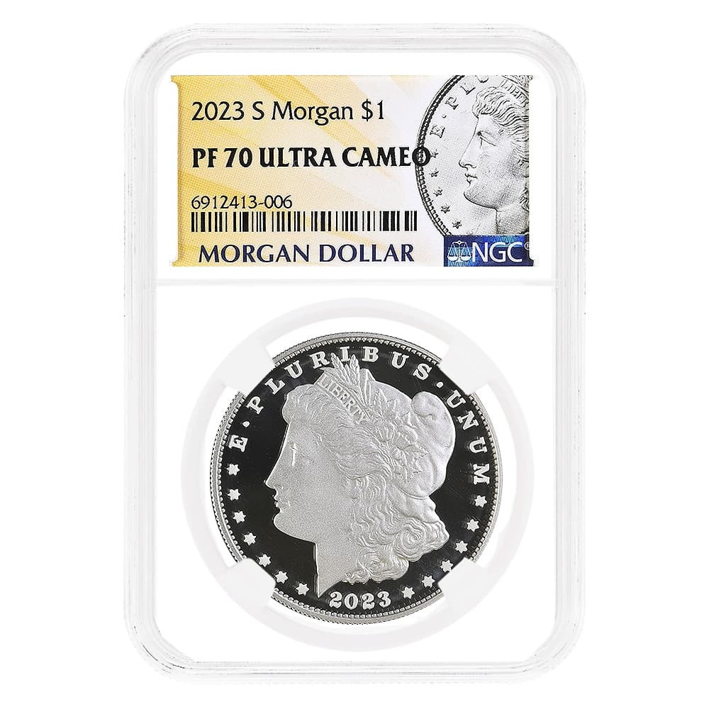 最高鑑定 PR70 DCAM 2023 First Day of Issue モルガン ピース セット