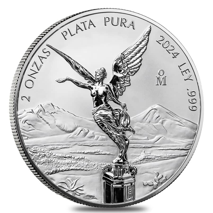 メキシコ 500anos 銀メダル 2オンス 2024 2 oz Reverse Proof Mexican Silver Libertad Coin