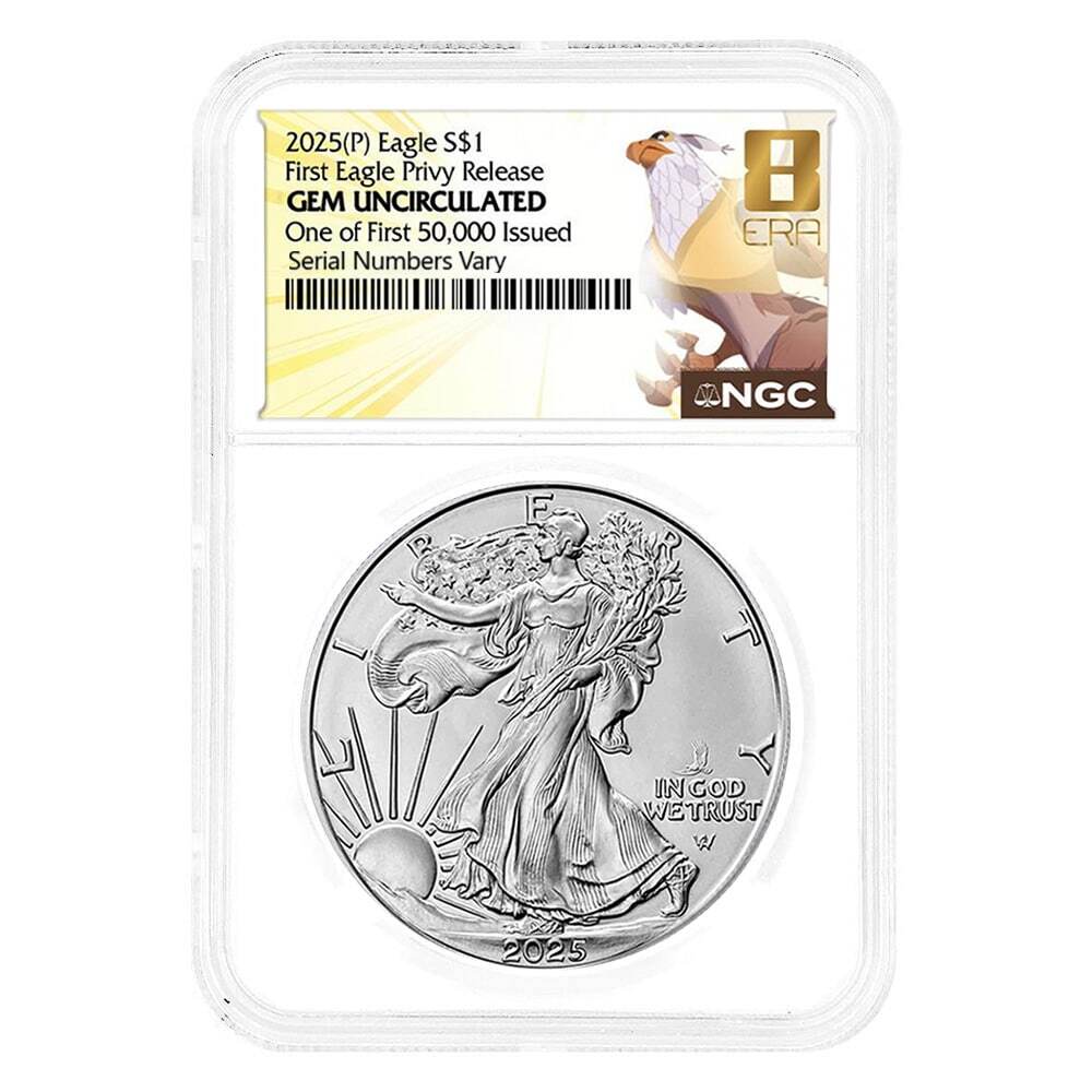 2025年 アメリカ シルバーイーグル Privy NGC 【初期5万枚限定】②