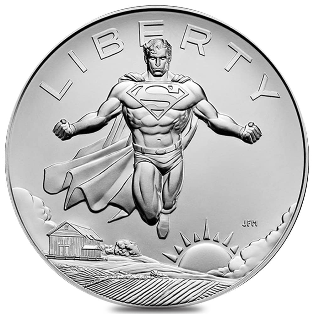 2025 US Mint 2.5 oz DC Comics Superman Silver Medal .999 Fine