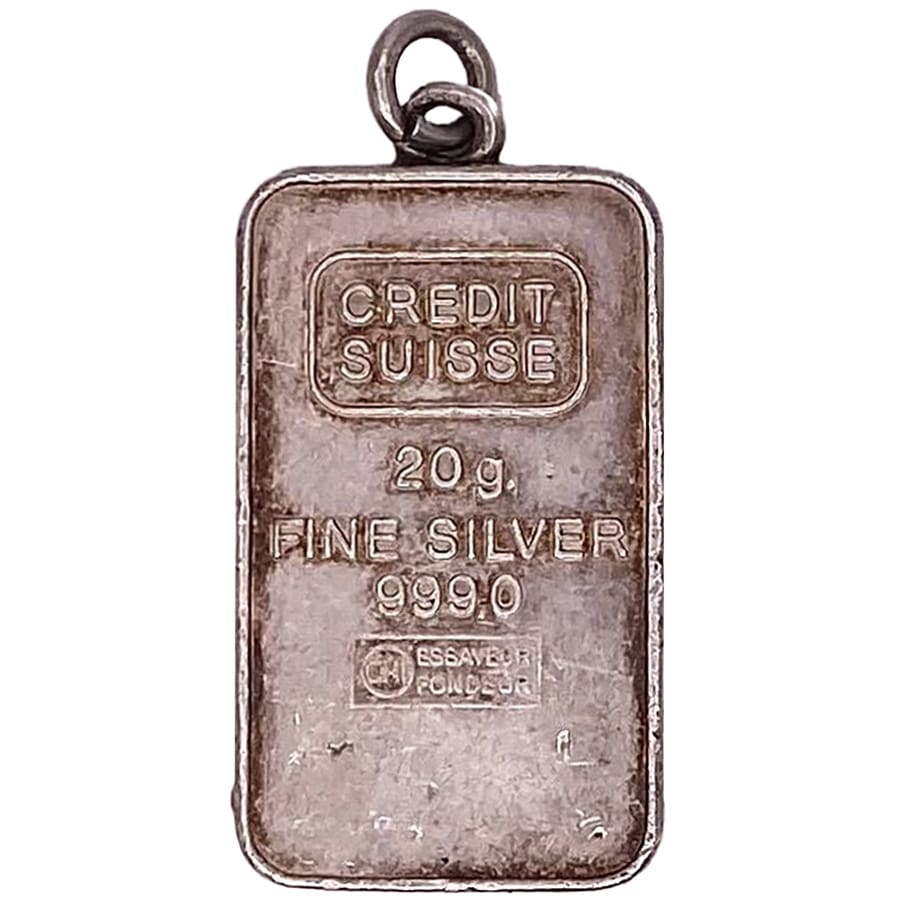 最新最全の 20 Variation) (Pendant Bar Vintage Silver Suisse Credit gram 時計