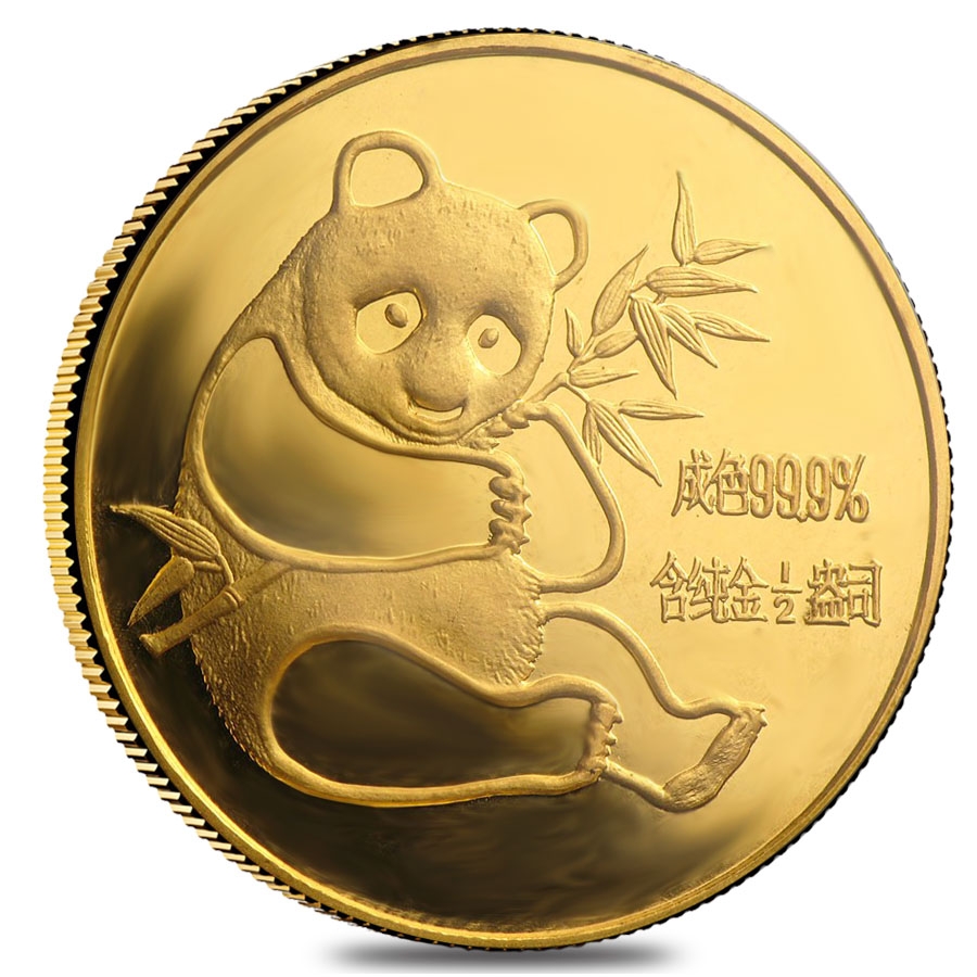 1982 1/2 oz Chinese Gold Panda BU (Sealed)