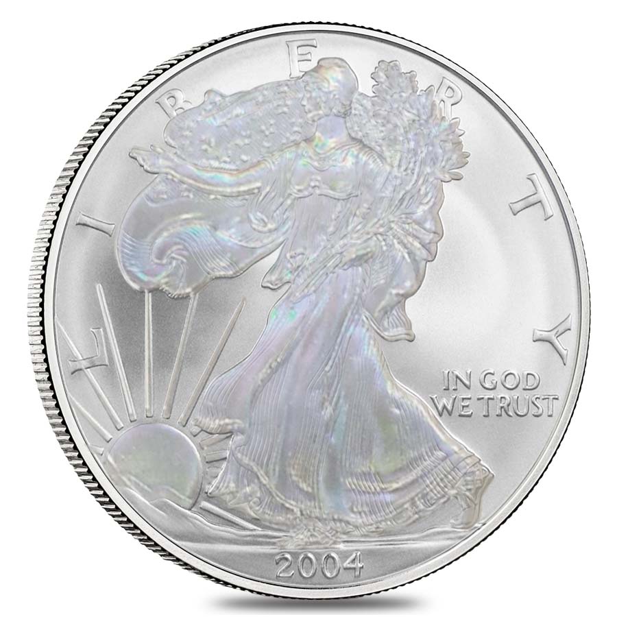 2004 $1 Hologram 1 oz American Silver Eagle (Encapsulated)