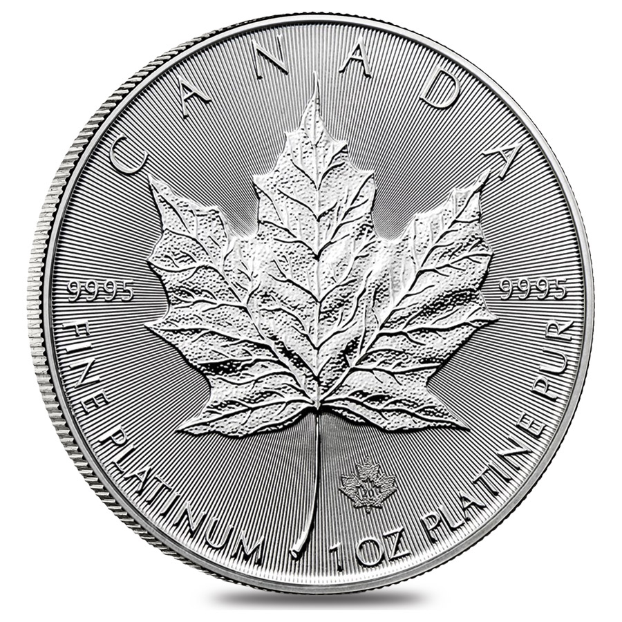 2020 1 oz Platinum Canadian Maple Leaf $50 | Bullion Exchanges