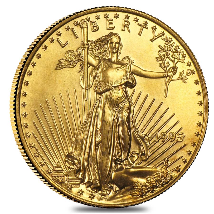 1995 1/2 oz Gold American Eagle BU
