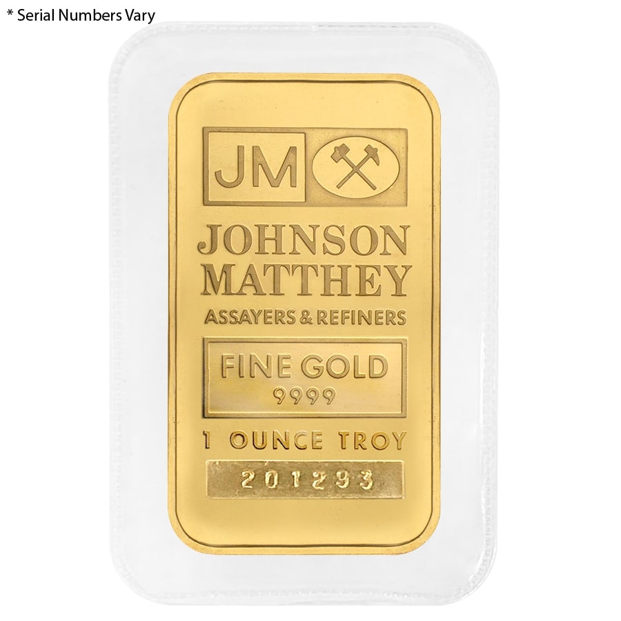 1 oz Johnson Matthey Gold Bar (Sealed) | Bullion Exchanges