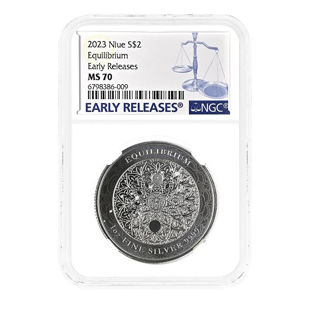 2023 Niue 1 oz Equilibrium Silver Coin NGC MS 70 ER