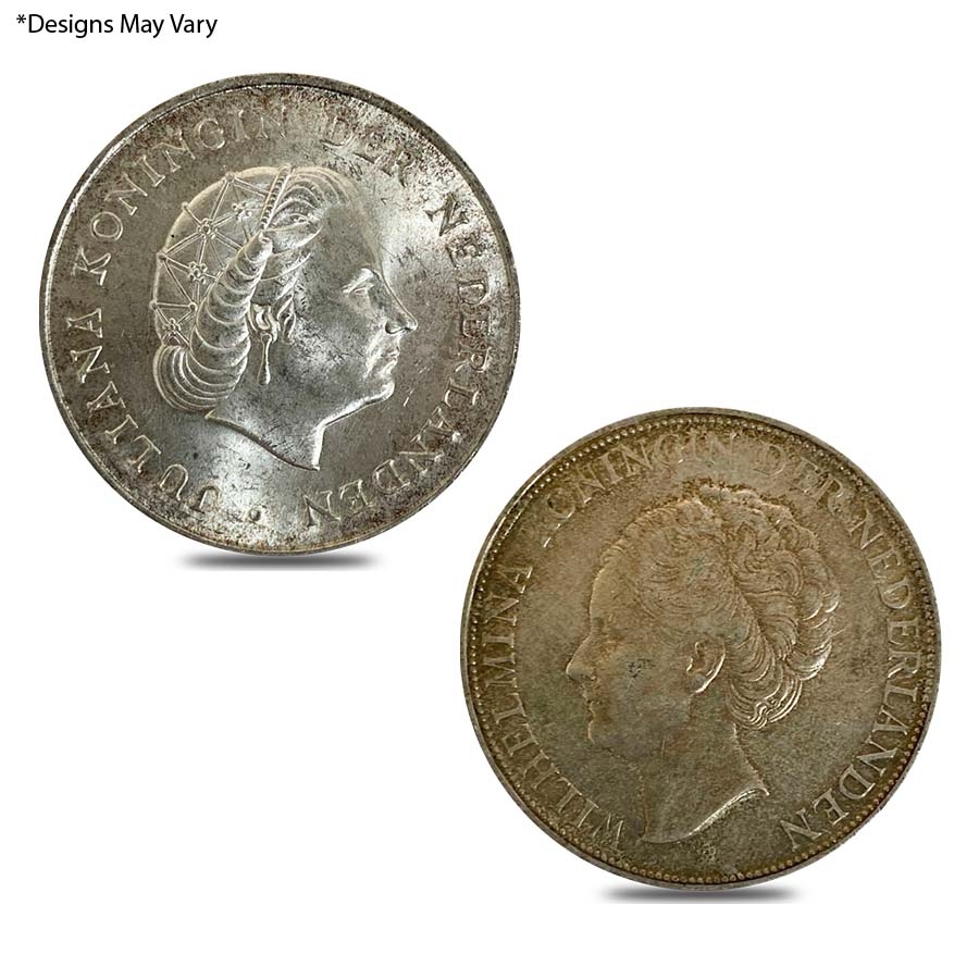 Netherlands 2 1/2 Gulden Silver Avg Circ | Bullion Exchanges