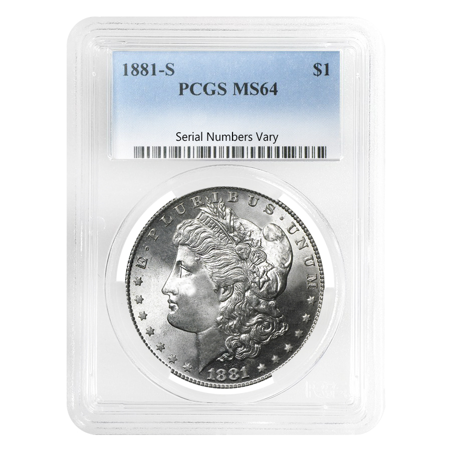 1881-S Silver Morgan Dollar PCGS MS 64