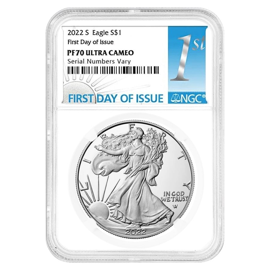 2022-S 1 oz Proof Silver American Eagle NGC PF 70 FDOI
