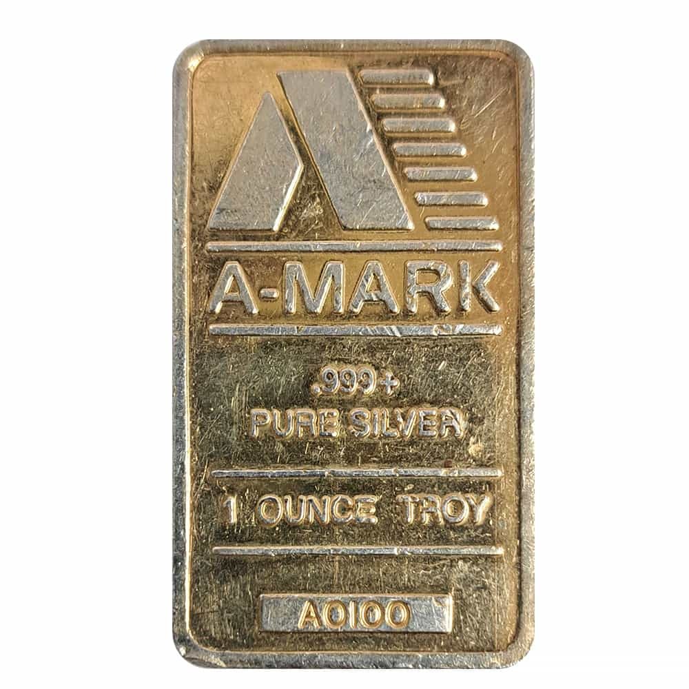 1 oz A-Mark Vintage Silver Bar .999 Fine