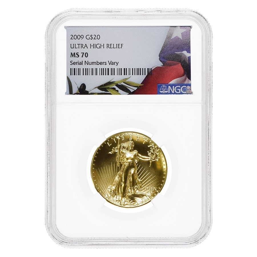 2009 Gaudens Gold Double Eagle NGC MS 70 Flag |Bullion Exchanges