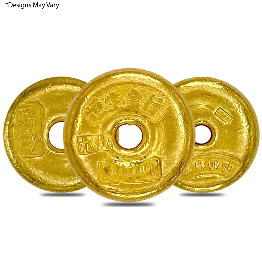 1.2057 oz Chinese Tael .99+ Fine Gold (Chinese Mint)