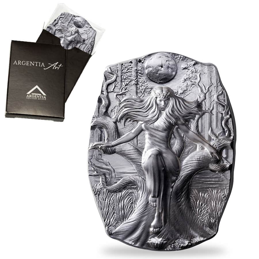 10 oz Argentia Goddess Mara Silver Bar .9999 | Bullion Exchanges