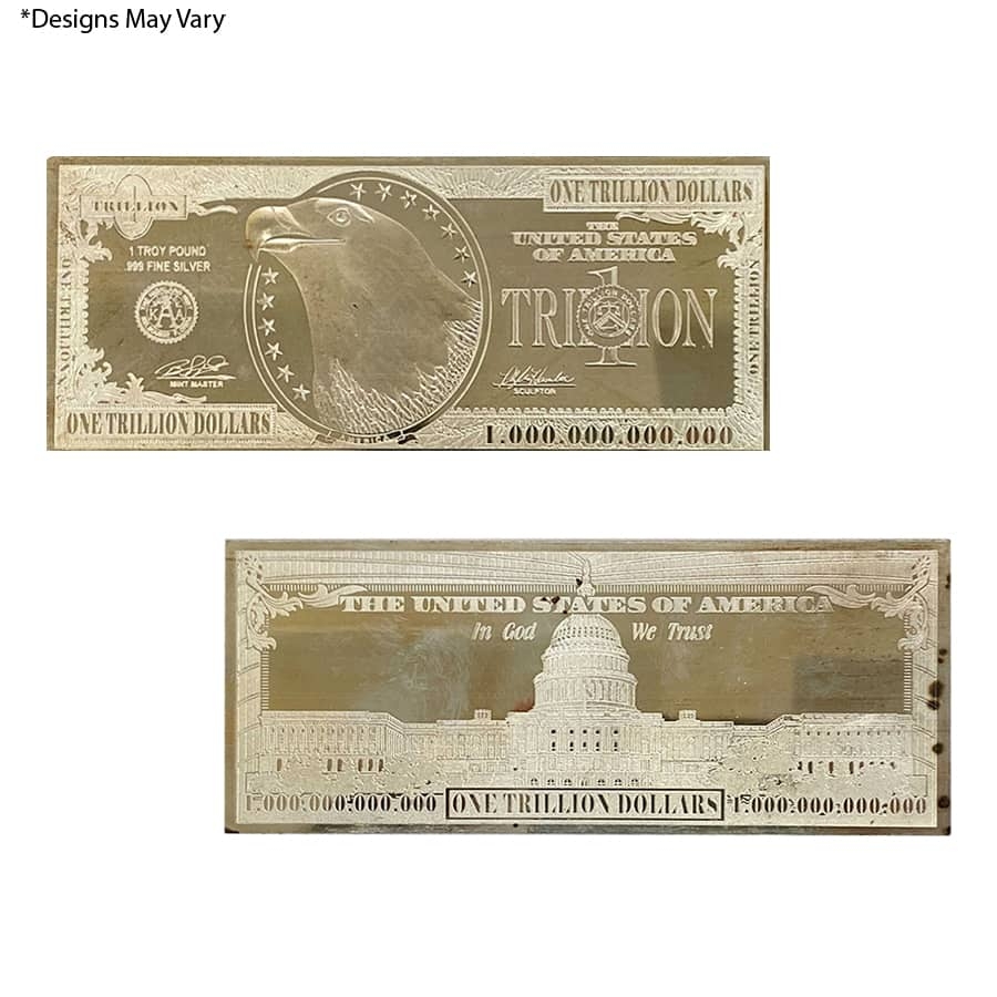 12 oz Silver Bill Bar (Random Design, Scruffy)