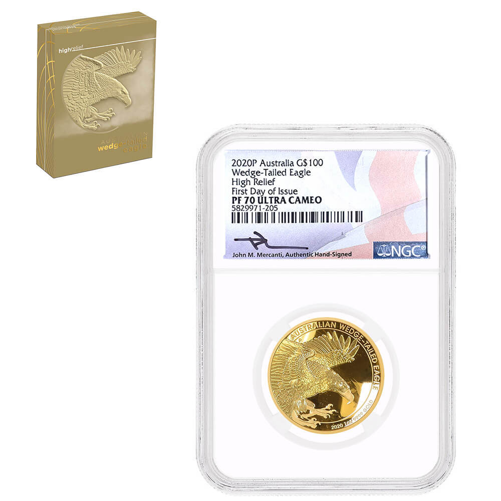 2020 1 oz Gold Wedge-Tailed Eagle NGC PF 70 UCAM FD