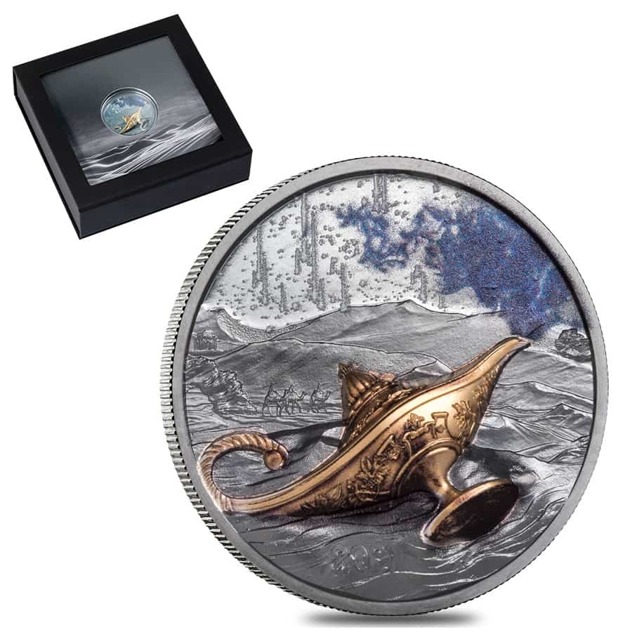 2021 1 oz Silver Magical Lamp Palau Coin | Bullion Exchanges