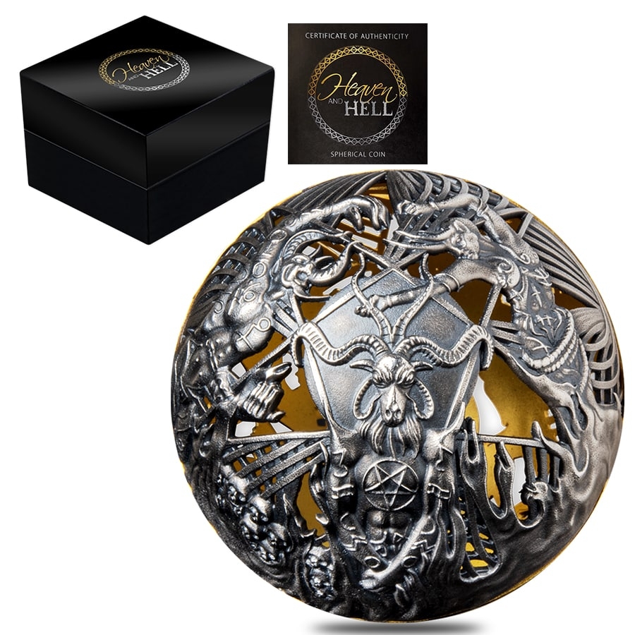 2021 サモア　2オンス　銀　天国と地獄　　HEAVEN AND HELL 2021 2 oz Silver Heaven Hell Coin Samoa | Bullion Exchanges