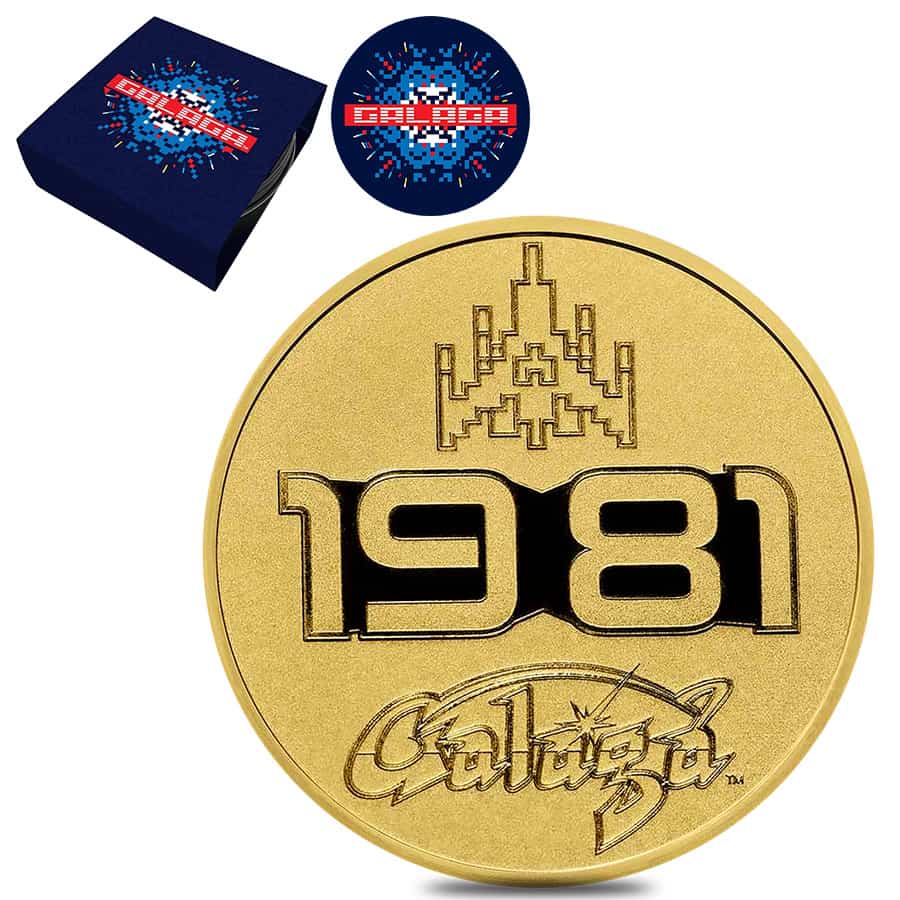 GALAGA 40th Anniversary Coin 1981